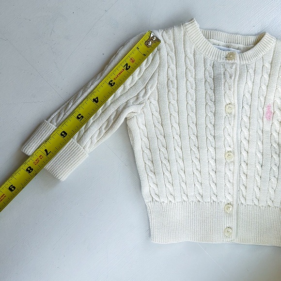 Ralph Lauren Mini-Cable Cotton Cardigan - Picture 7 of 7